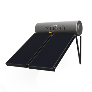 SunTech Ηλιακός Θερμοσίφωνας 200lt με 2 συλλέκτες 1,5m² (Διπλής Ενέργειας)