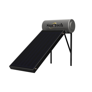 SunTech Ηλιακός Θερμοσίφωνας 120lt με 1 συλλέκτη 2m² (Διπλής Ενέργειας)