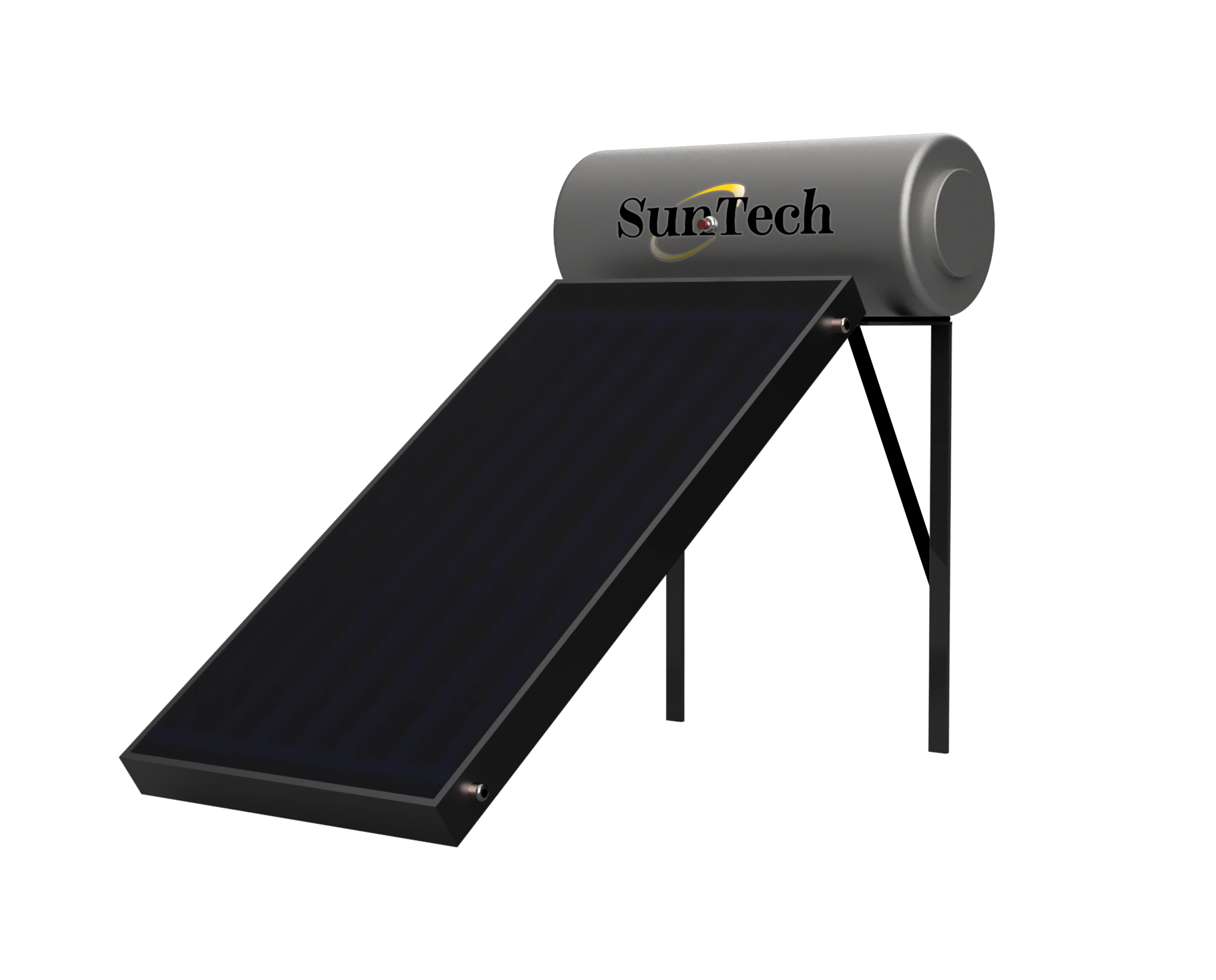 SunTech Ηλιακός Θερμοσίφωνας 160lt με 1 συλλέκτη 2m² (Τριπλής Ενέργειας)