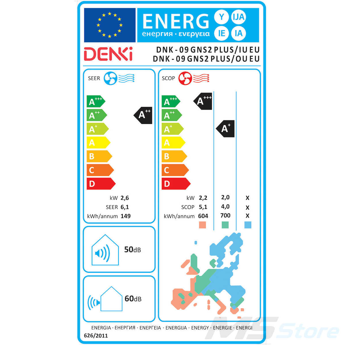 Denki Κλιματιστικό Genesis 2 Plus 9000 BTU - Figura 3